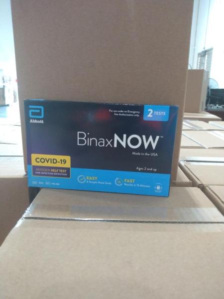 Health & Beauty- BinaxNOW COVID-19 Antigen Self Test, 2 ct. - MSRP $1,071