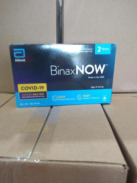Health & Beauty- BinaxNOW COVID-19 Antigen Self Test, 2 ct. - MSRP $1,071