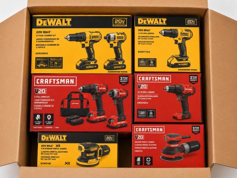 Craftsman, Dewalt, Combo Drills, Drill, Sanders, Power & Mix Tools