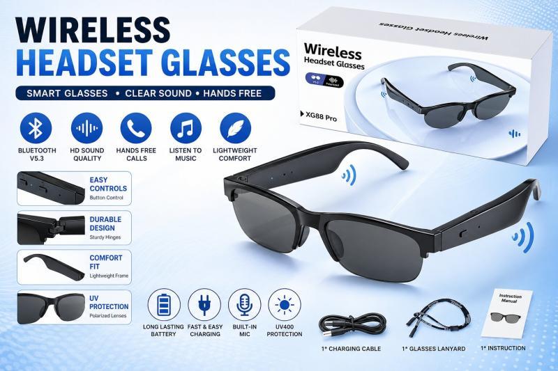 Bulk Bluetooth Smart Polarized Audio Sunglasses EST MSRP $5,000