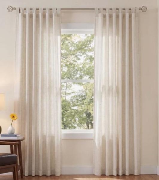 Housewares - Semi Sheer Rustic Farmhouse Boho Curtains, Outdoor Coffee Table Deluxe Furniture Cover, Rug - MSRP $1,724