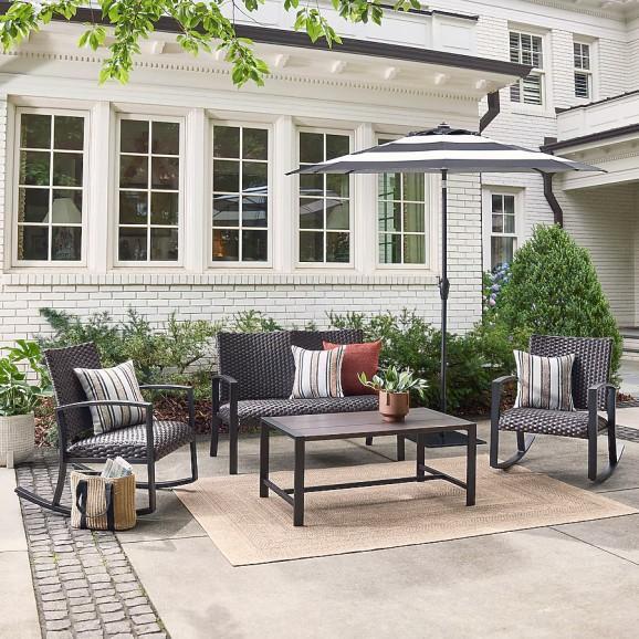 Boulder 4-Piece Patio Conversation Set, Kobalt Sliding Tile Saw, Greenworks Power Washer - MSRP $5,986