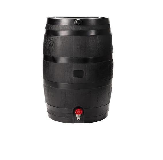RTS Home Accents 50gal ECO Rain Barrel, Acrylic Brochure Pamphlet Holder, KIMO 4.3gal Backpack Sprayer - MSRP $1,774