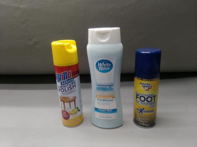 General Merchandise- Brillo Basics Lemon, E.L.F. H2O Proof Inkwell, White Rain Moisturizing Conditioner  - MSRP $2,525