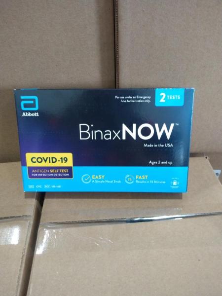 Health & Beauty- BinaxNOW COVID-19 Antigen Self Test, 2 ct. - MSRP $1,071