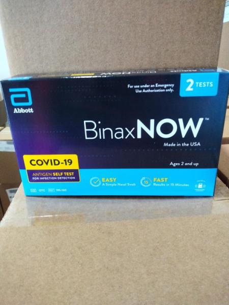 Health & Beauty- BinaxNOW COVID-19 Antigen Self Test, 2 ct. - MSRP $1,071