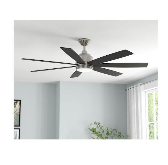 Harbor Breeze Cogdell 60in LED Ceiling Fan, Greenworks 1.2GPM Cold Water Electric Pressure Washer - MSRP $2,473