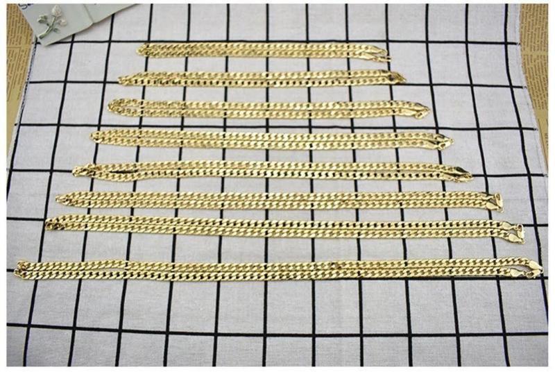 Bulk Lot of 250 Assorted 18K Gold Plated 6mm Chains MSRP $8,786