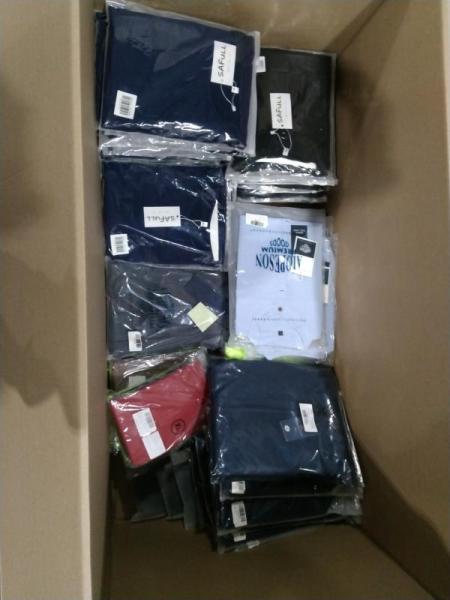 General Merchandise - Men's Long Sleeve Cotton Sweatshirt, Slim Fit Men's Polo Shirts - MSRP $2,341