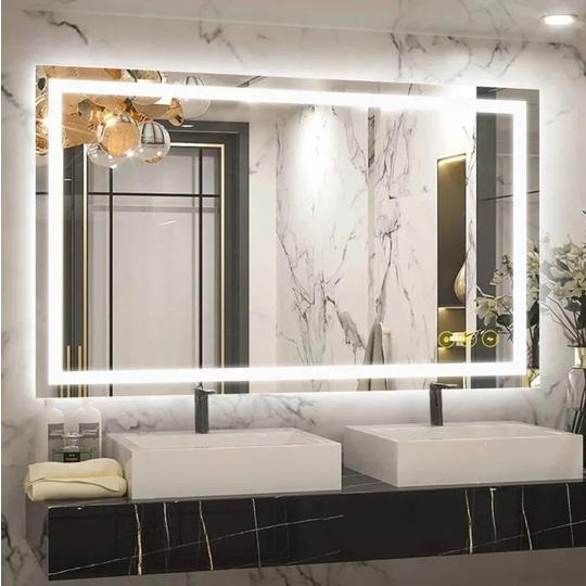 Brio Lighting ANE018 Frameless Bathroom Wall Mirror - MSRP $878
