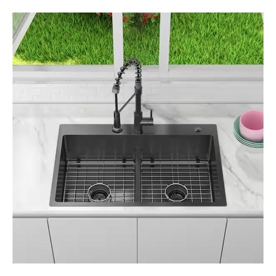 Plumbing - Glacier Bay Kitchen Sink, Vanity Tops, and Bathroom Mirrors - Est Retail $1,273- 2plts