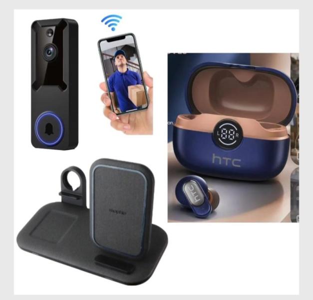 Mophie Docks, Smart Doorbells, HTC, Dash Cams & More