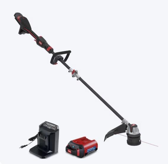 Toro Flex-Force 60V 17in Telescopic Shaft Battery String Trimmer, Kichler Barrington 3-Light Chandelier - MSRP $3,771