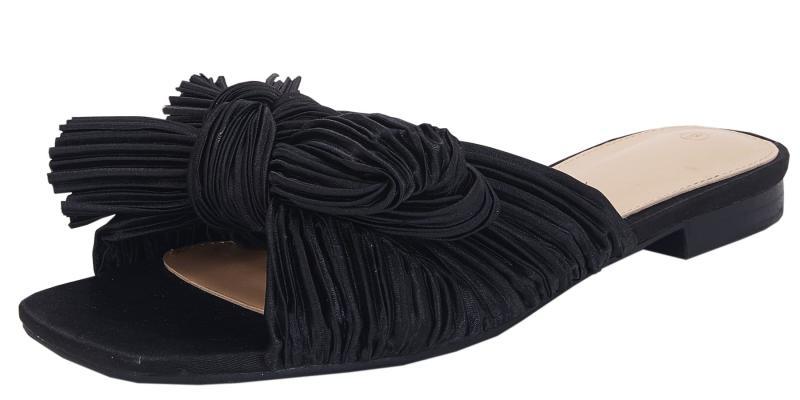 Shoes - VETASTE Pleated Bow Flat Square-Toe Sandals, ONCAI Flat Flip Flops, DNOEKW Walking Sneakers - MSRP $6,469