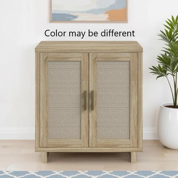 Furniture - Portman 2-Door Accent Cabinet, Beauviore Upholstered Platform Bed, Gracyn Bookcase - MSRP $2,199