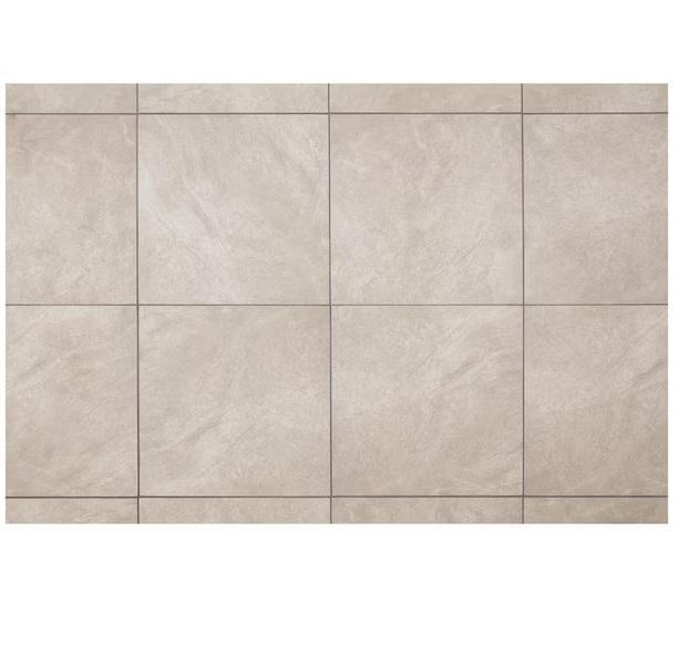 Pallet of TrafficMaster Portland Stone Gray 18inx18in Glazed Ceramic Floor & Wall Tiles - Est Retail $582