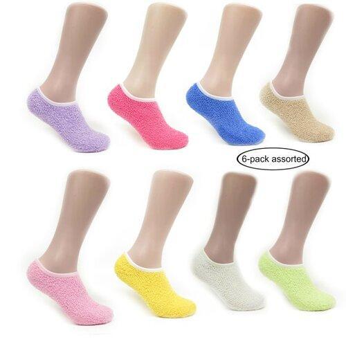 240 Pairs Of Women's Colorful Solid Ankle Slipper Socks With Grip