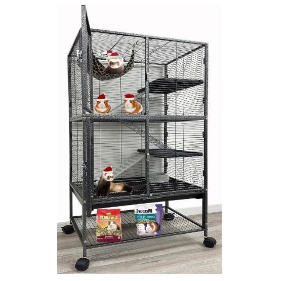 XL Deluxe Double Unit 4-Tiers Tight 1/2in Rolling Cage, SONORO KATE 100% French Flax Linen King Quilt Set- MSRP $1,913