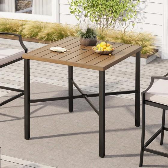 Furniture - Alyne Metal Outdoor Table, Amett Side Chair, Latitude Run Barrel Chair - MSRP $1,277