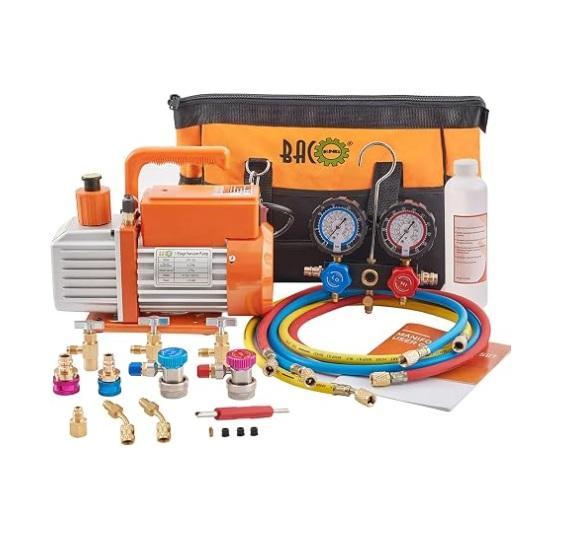 BACOENG R32 AC Vacuum Pump z7 Gauge Set, Rawlings 2026 Baseball Bat, AIRMSEN 12c Programmable Coffee Maker -MSRP $1,682