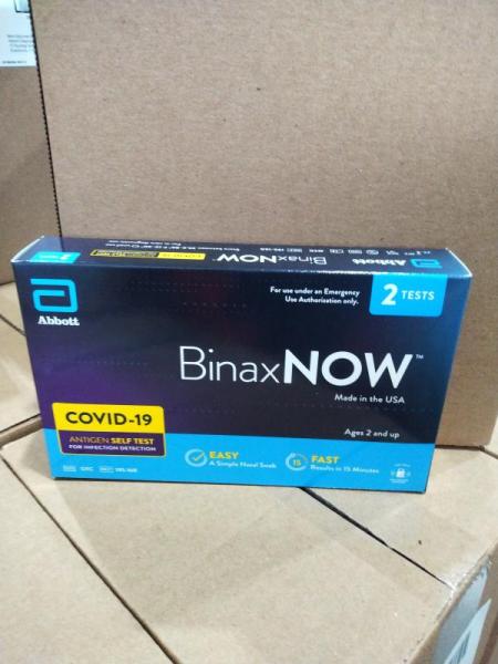 Health & Beauty- BinaxNOW COVID-19 Antigen Self Test, 2 ct. - MSRP $1,071