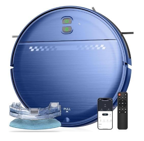2-in-1 Mopping Robot Vacuum, Lifecreek 78oz Slushie Machine, Akiky 4-Corners Post Canopy Bed Curtains - MSRP $2,291