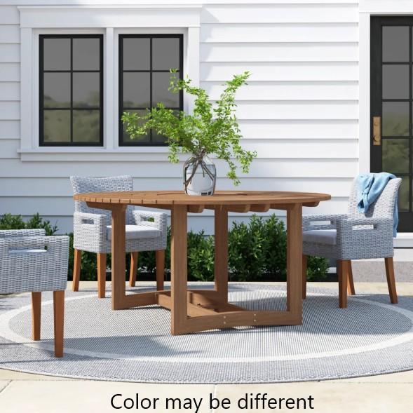 Furniture - Fleur Wooden Patio Dining Table, Soovah Birch Platform Bed - MSRP $2,768