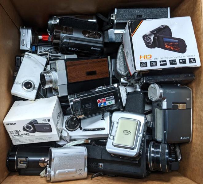 Camcorders by Sony, JVC, Kodak, RCA, & More, 100 Units, MSRP $60,000