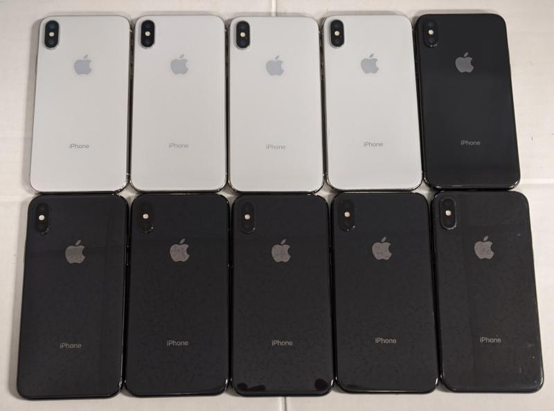Apple iPhone X, 64-256GB, Unlocked, 25 Units, Refurb, MSRP $27,000