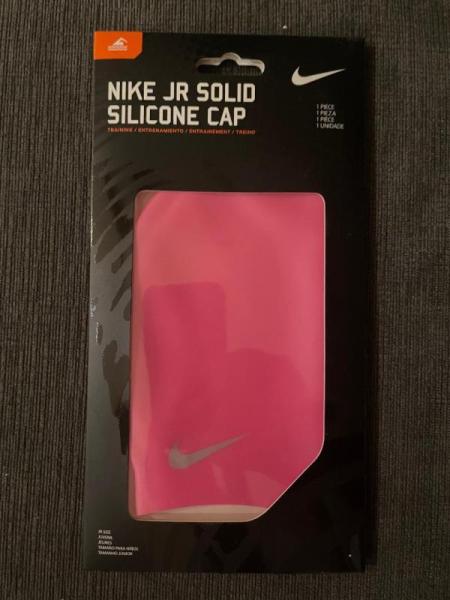 48 PC Nike pink Silicone Swim Caps Junior size retail boxed