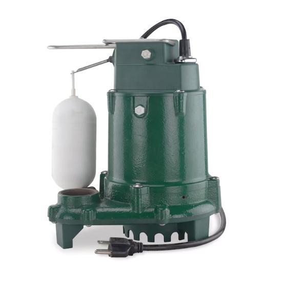 Zoeller 1/3HP 115V 48Gal Cast Iron Submersible Sump Pump, Kobalt Gen4 40V 15in Straight Battery Trimmer - MSRP $2,841