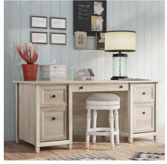 Housewares - Flower Sofa Right Hand Facing Seat/Back, Tildenville Executive Desk, Amerlife Full Bed Frame - MSRP $2,791