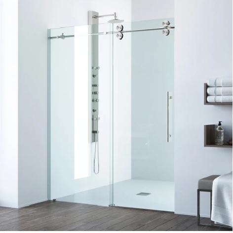 Vigo VG6041STCL6474 Frameless Shower Door - MSRP $889