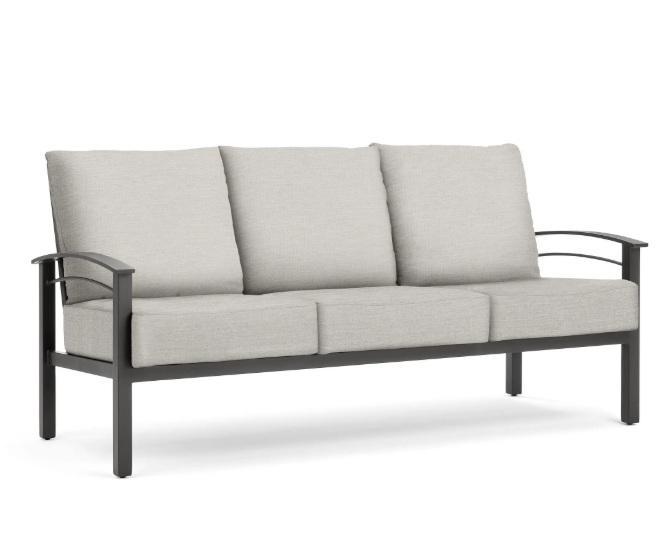 Housewares - 70''W Straight Metal Sofa w/Cushions, Barton 32"W Modern Soft Faux Leather Chair, Sofa Set - MSRP $1,587
