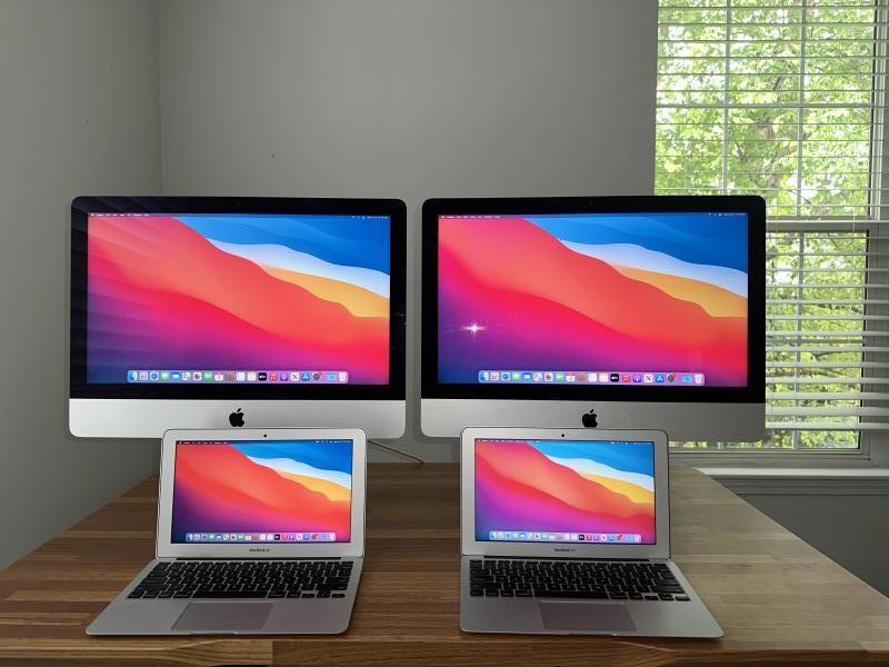 (4) 27 inch Apple iMac & MacBook Air Bundle Tested & Functional