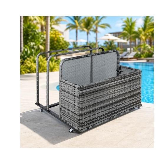 Garvee Double Layer Poolside Float Storage Organizer, Coolaroo Builder's Block Construction Privacy Screen -MSRP $1,672