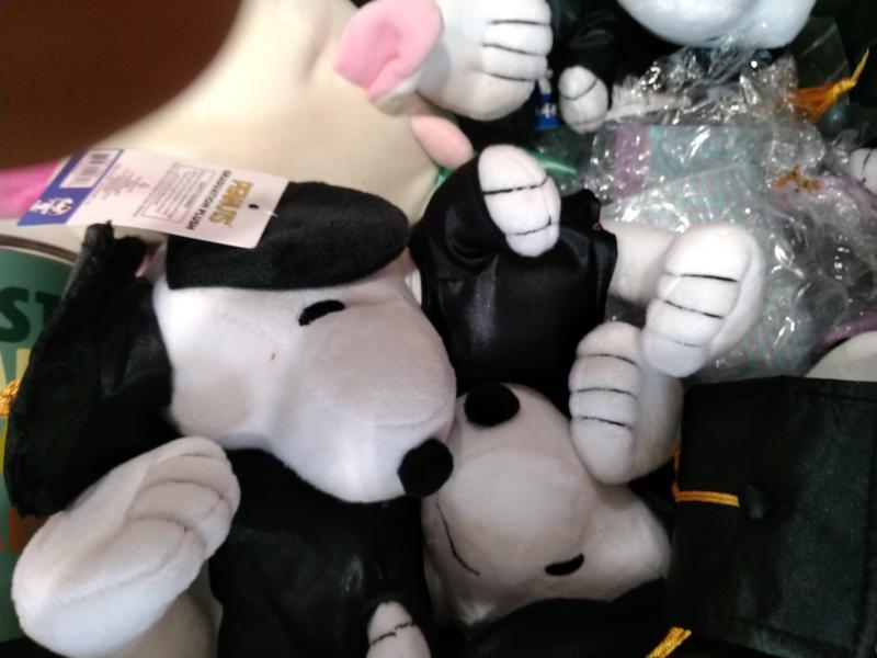 General Merchandise - Festive Voice Mug & Playing Card Set, Peanuts Snoopy Graduation Plush - MSRP $4,195