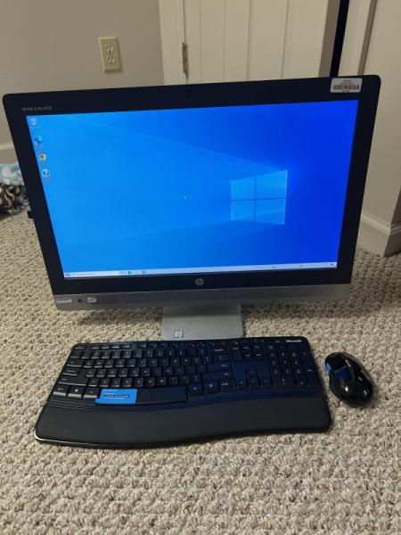Two HP EliteOne 800 G3 - 23" All-in-One Desktop Computers - Win 10