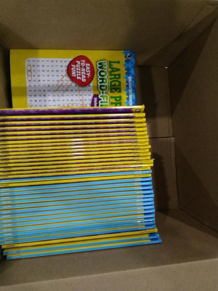 General Merch - Braintainment Word Find Puzzle Books, Party Decorations - MSRP $1,962