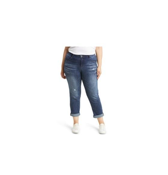 Apparel - Wit & Wisdom Ab-Solution Side Pocket Girlfriend Jeans, 'Ab'Solution Frayed Shorts - Original MSRP $1,245