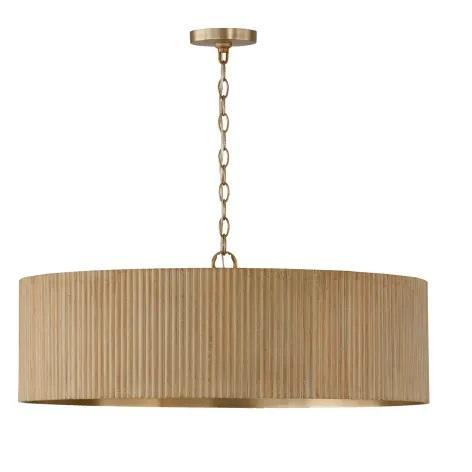 Capital Lighting 450741WS Wood Pendant - MSRP $858