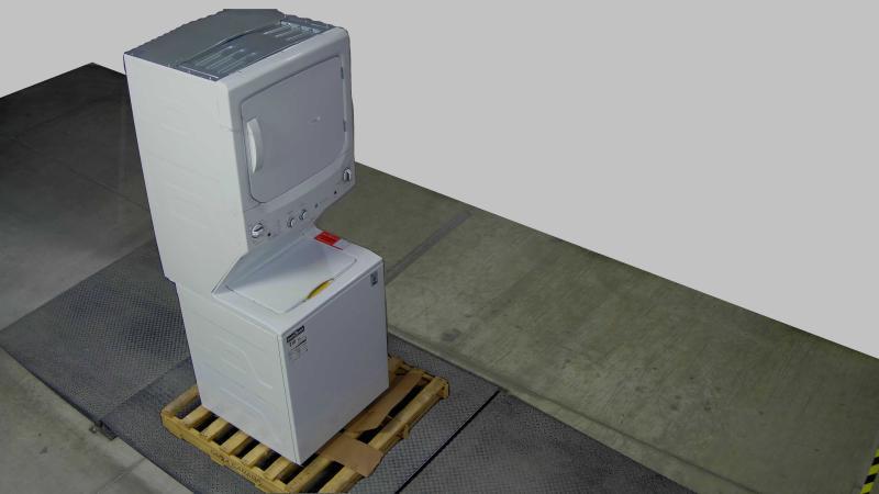 Appliances - GUD27ESMMWW GE Spacemaker Unitized Apartment Size 27-inch Stacked Washer and Dryer Laundry - MSRP $2,990