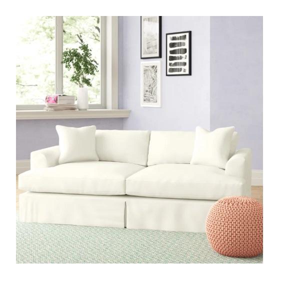 Housewares - Lucia Slipcovered L/R Arm Facing Sofa, Macon 48" Black Countertop w/Sink, Patio Umbrellas - MSRP $3,039