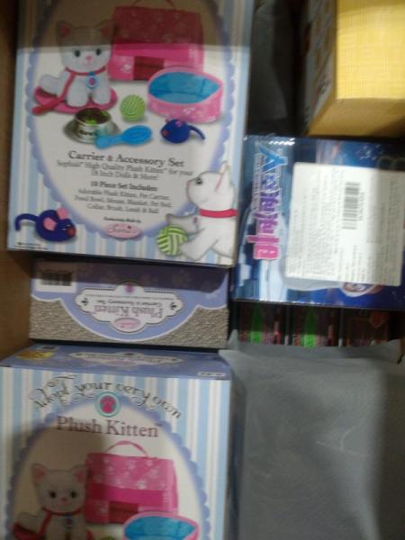 General Merchandise - Sculpture Bookend Statues, Plush Kitty Cat and Accessories Sets, Falcons Puzzles - MSRP $482