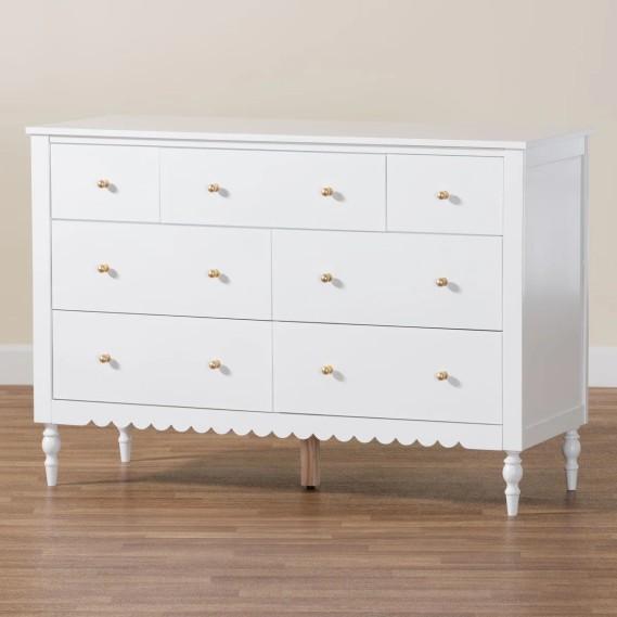 Furniture - Roni 7 Drawer Dresser, Evelynn Glass Top End Table, Millwood Pines Nightstand - MSRP $3,364