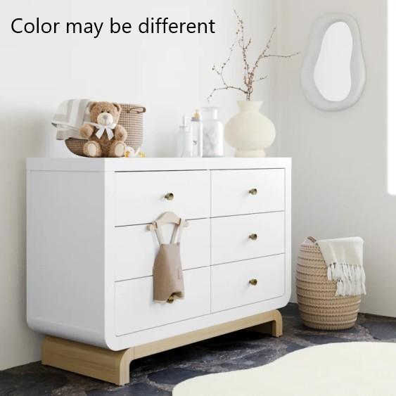 Furniture - Santorini 6 Drawer Dresser, Behka Upholstered Platform Bed, Alcott Hill Ottoman Bench - MSRP $2,396