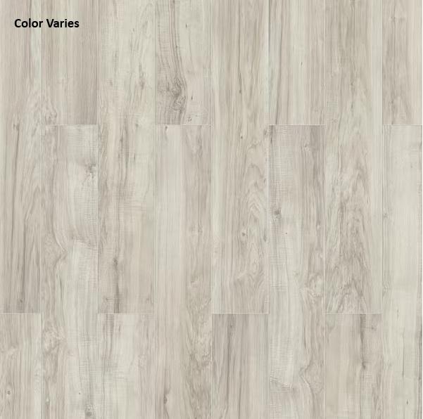 Pallet of TrafficMaster Lakeshore Pecan Stone 7mmTx7.6inW Laminate Wood Floorings - Est Retail $870