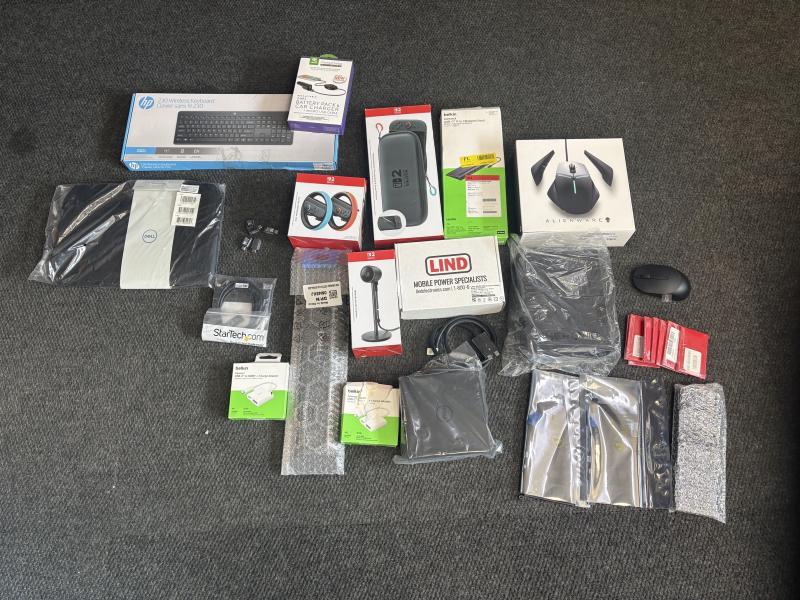 Wholesale Lot, Nintendo, Alienware, and More!!! 100 items, MSRP $2900