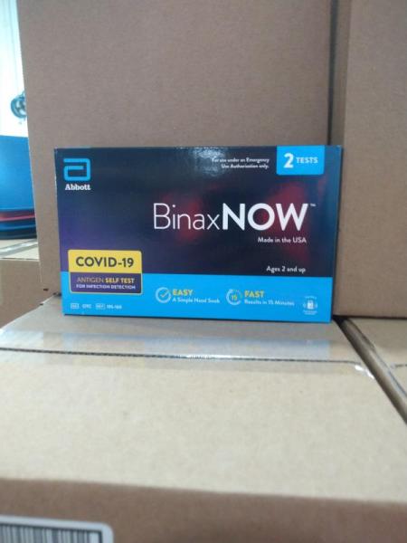 Health & Beauty- BinaxNOW COVID-19 Antigen Self Test, 2 ct. - MSRP $1,071