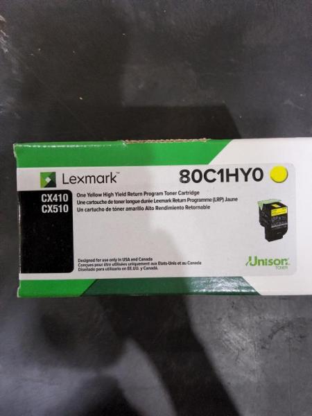 Lexmark Yellow Toner Cartridges - MSRP $6,480